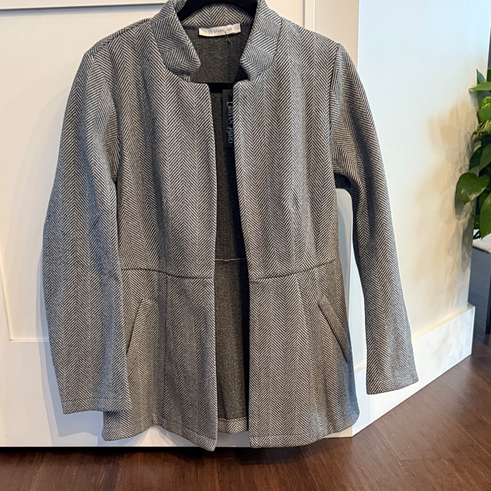 NWT Herringbone blazer, Size L